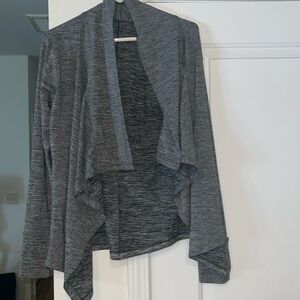 Nike Dri Fit Yoga Cardigan  Thumb holes Nike Symbol on sleeve EUC